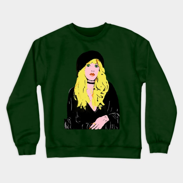 Stevie Nicks Crewneck Sweatshirt by Lydia Westerman